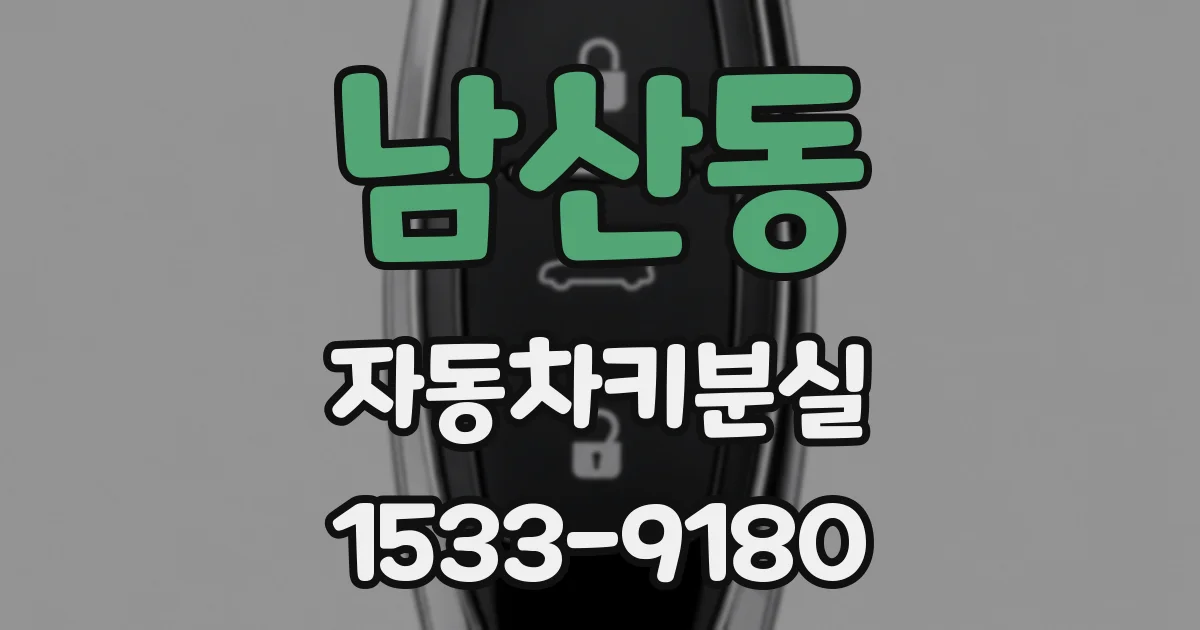 남산동 자동차키분실