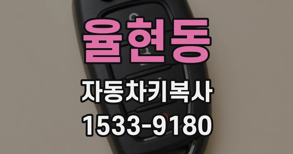 율현동 자동차키복사