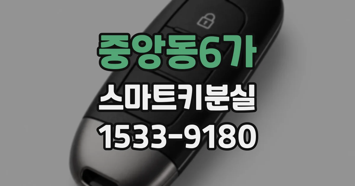 중앙동6가 스마트키분실