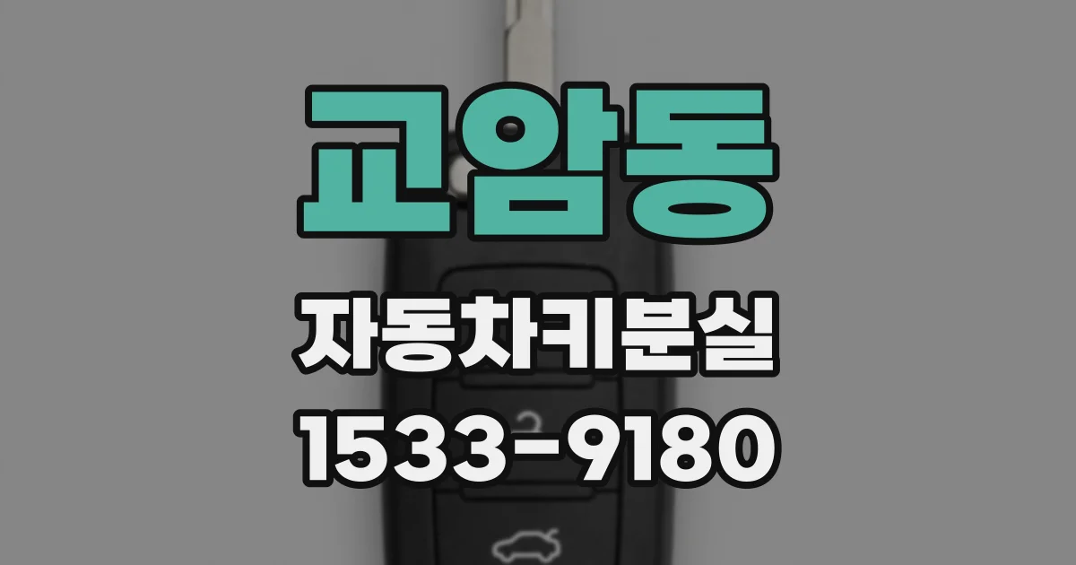 교암동 자동차키분실