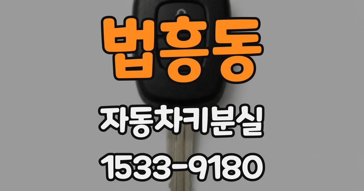 법흥동 자동차키분실