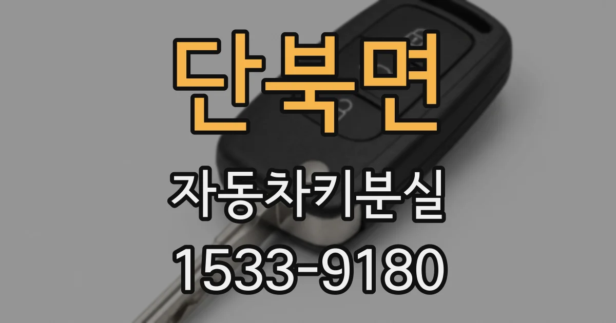 단북면 자동차키분실