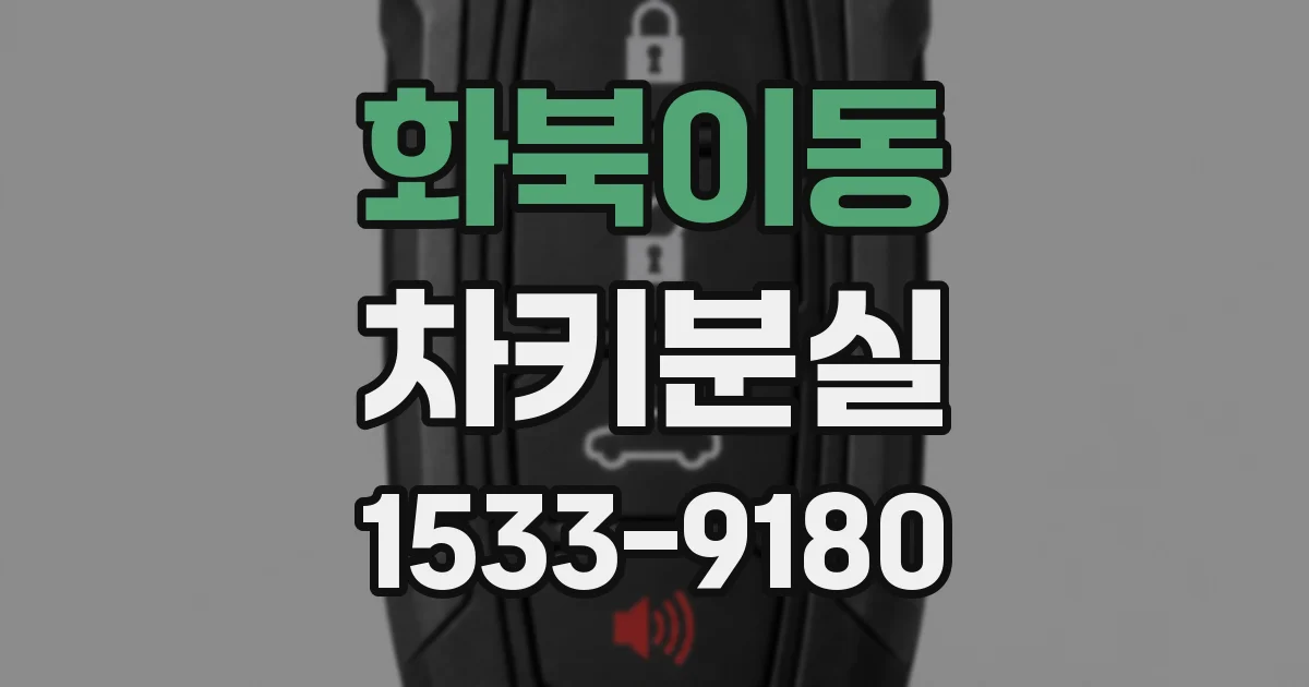 화북이동 차키분실