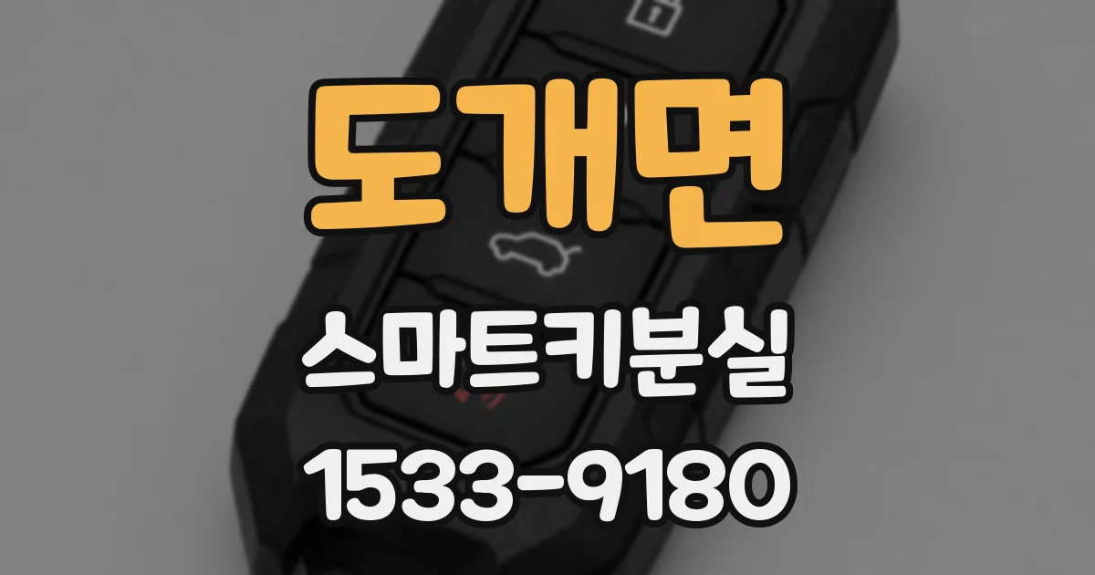 도개면 스마트키분실