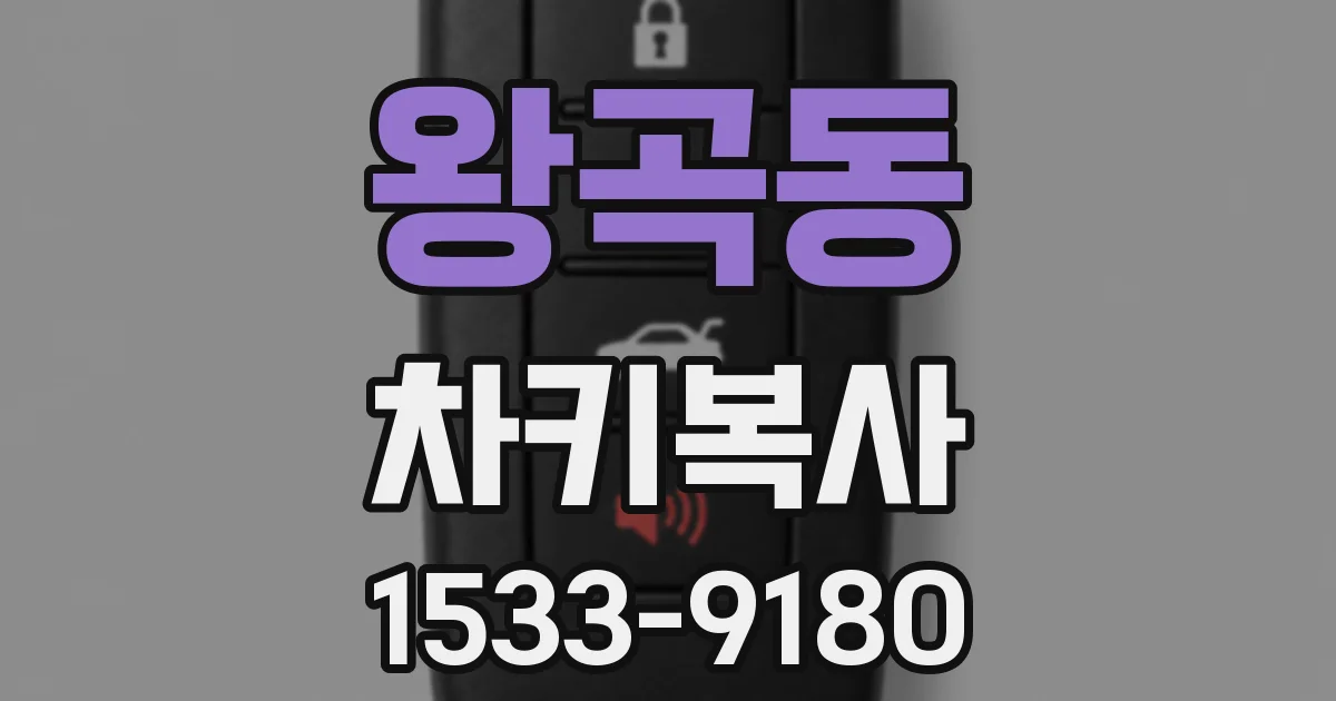 왕곡동 차키복사