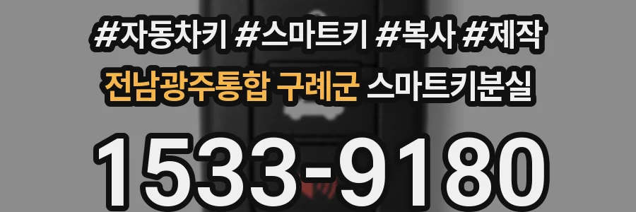 전남광주통합 구례군 스마트키분실