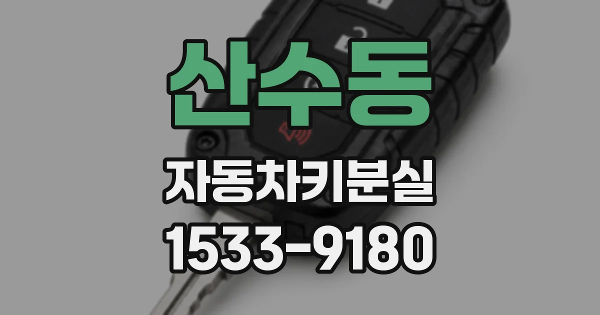 산수동 자동차키분실