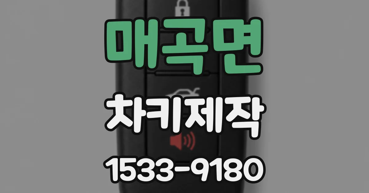 매곡면 차키제작