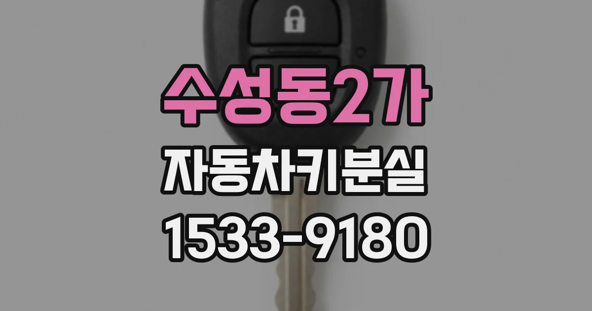 수성동2가 자동차키분실
