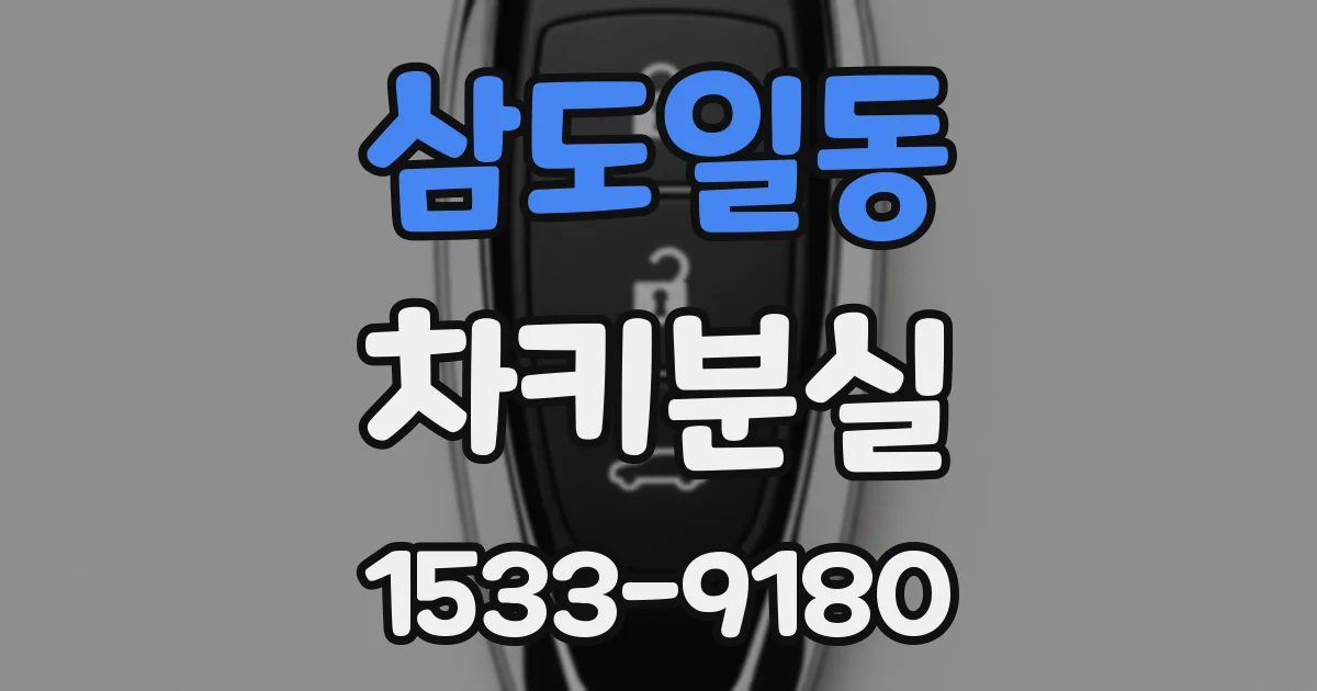 삼도일동 차키분실