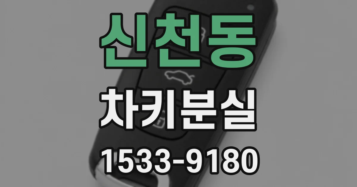 신천동 차키분실