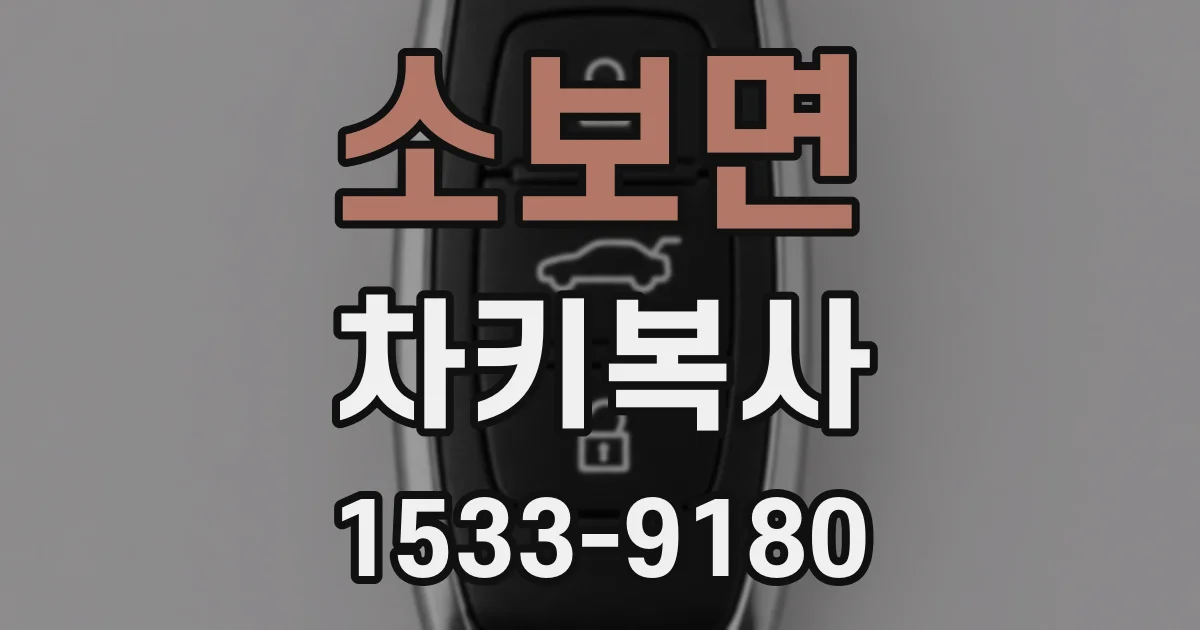 소보면 차키복사