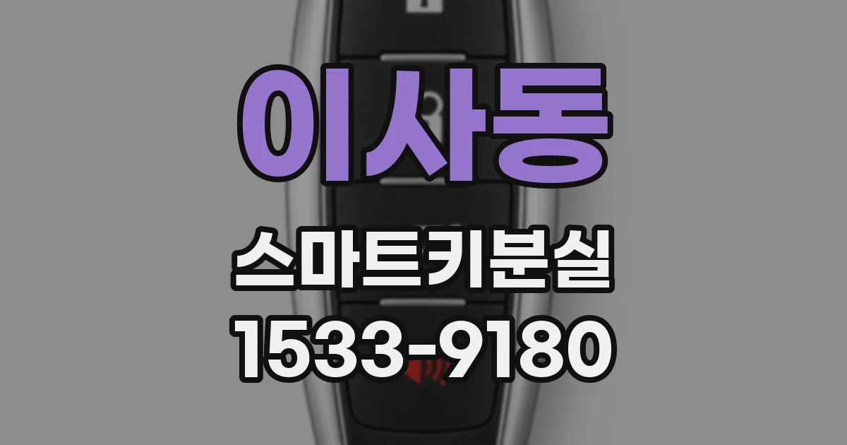 이사동 스마트키분실