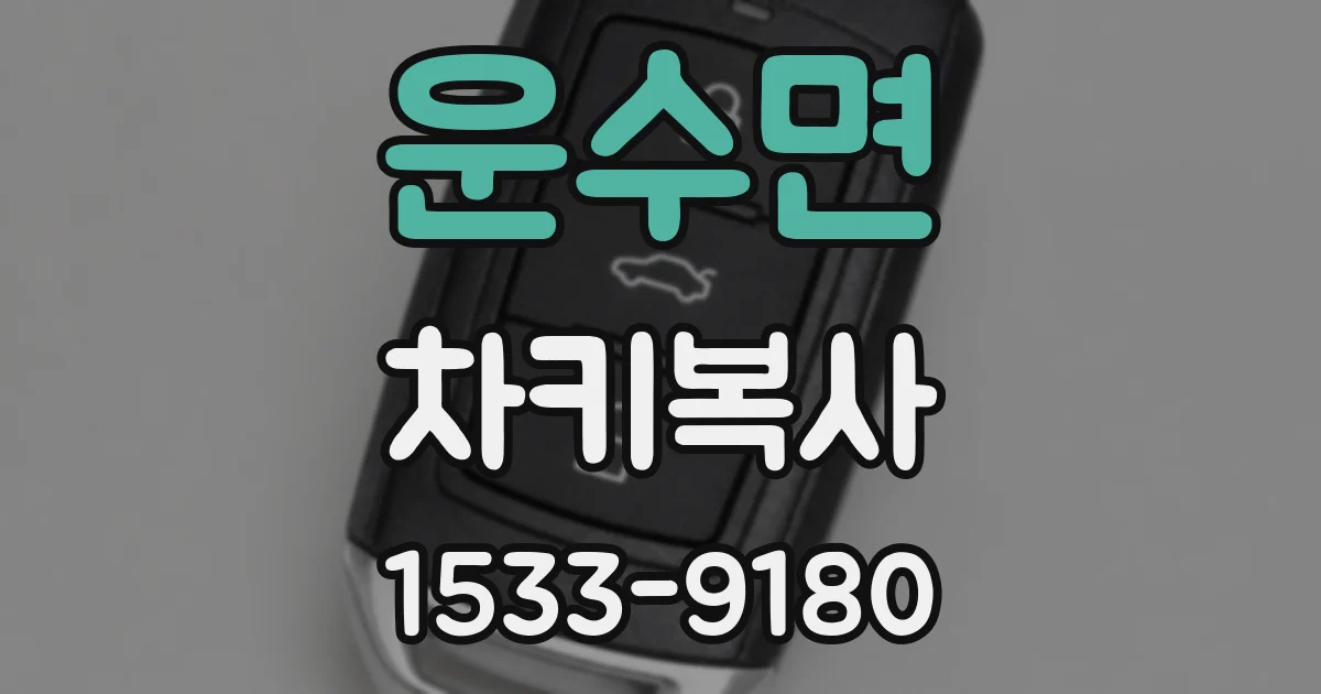 운수면 차키복사
