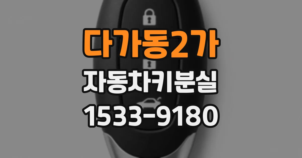 다가동2가 자동차키분실