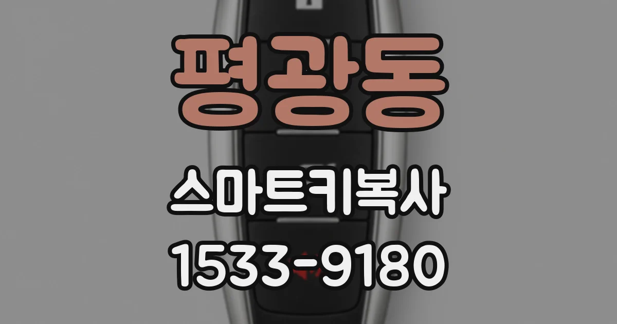 평광동 스마트키복사