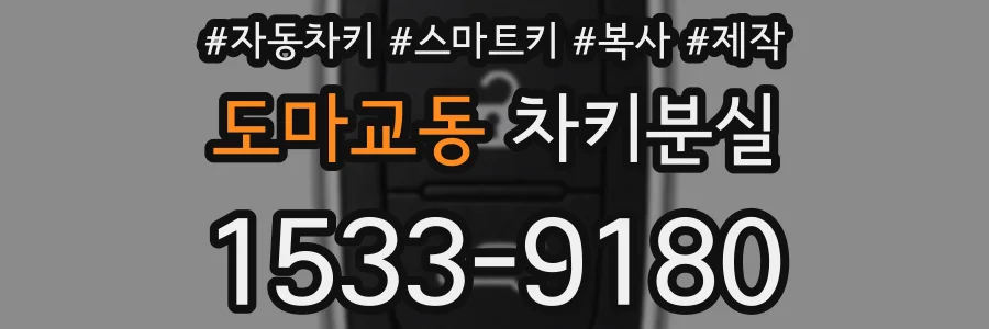 도마교동 차키분실