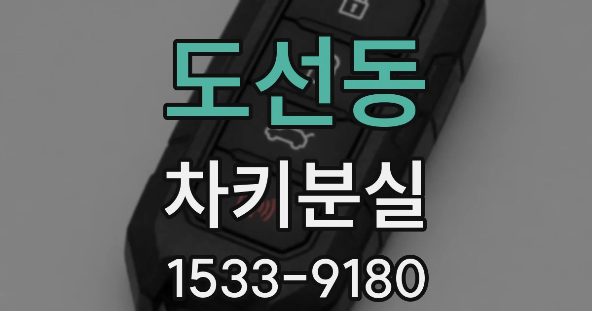 도선동 차키분실