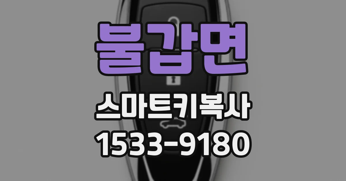 불갑면 스마트키복사