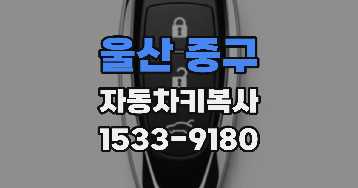 울산 중구 자동차키복사