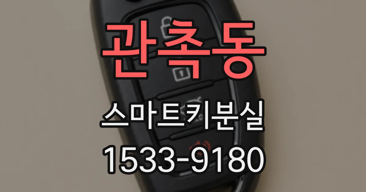 관촉동 스마트키분실