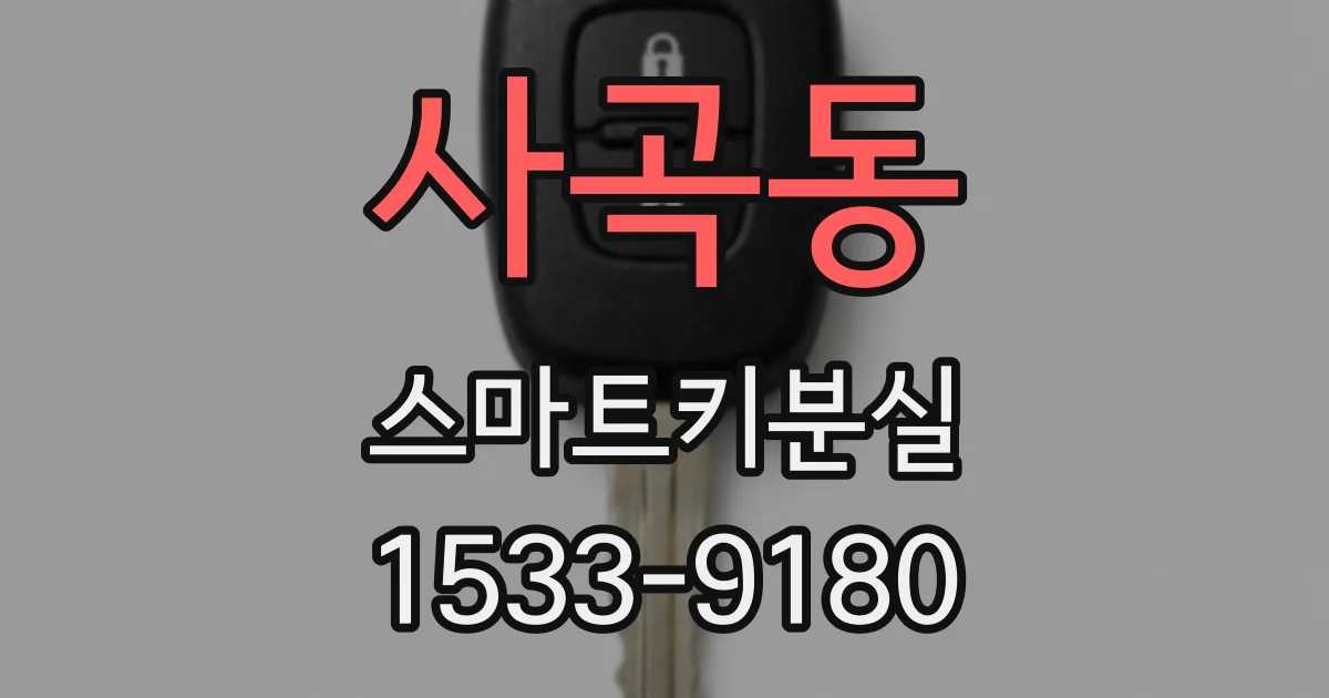 사곡동 스마트키분실