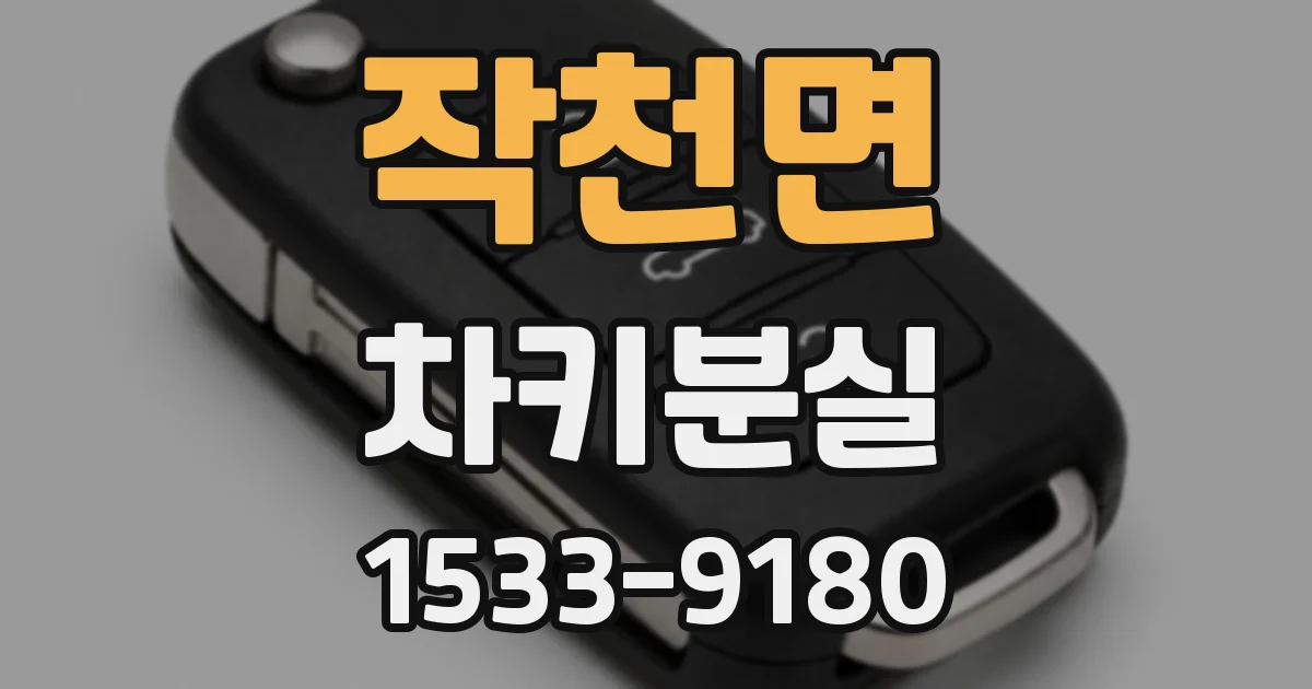작천면 차키분실