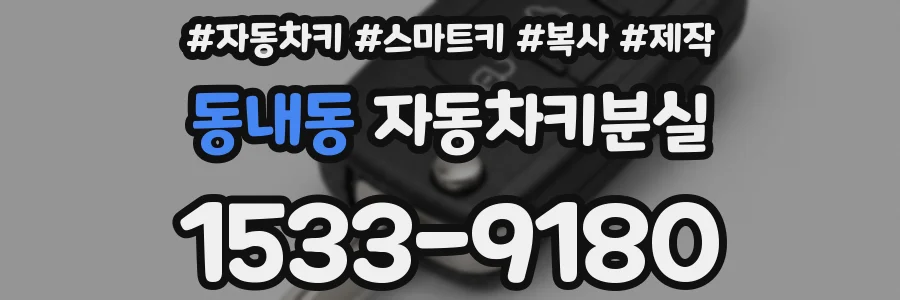 동내동 자동차키분실