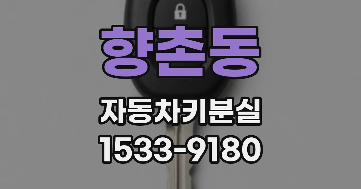 향촌동 자동차키분실