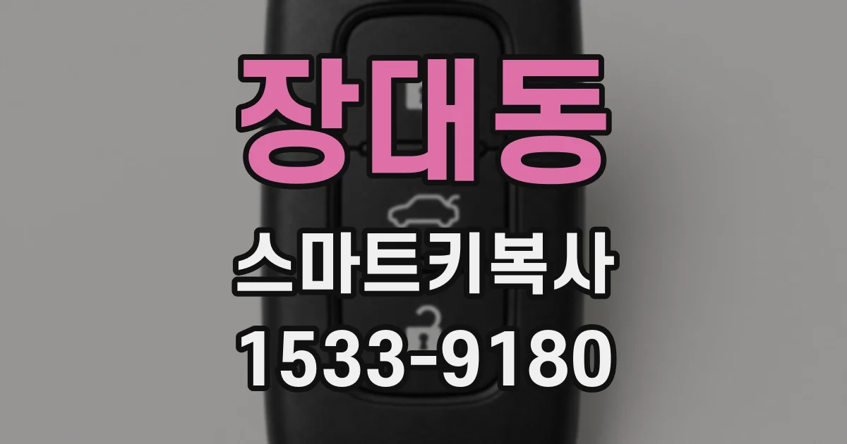 장대동 스마트키복사