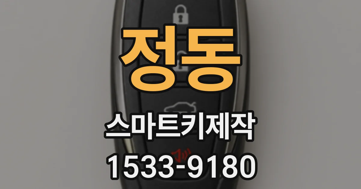 정동 스마트키제작