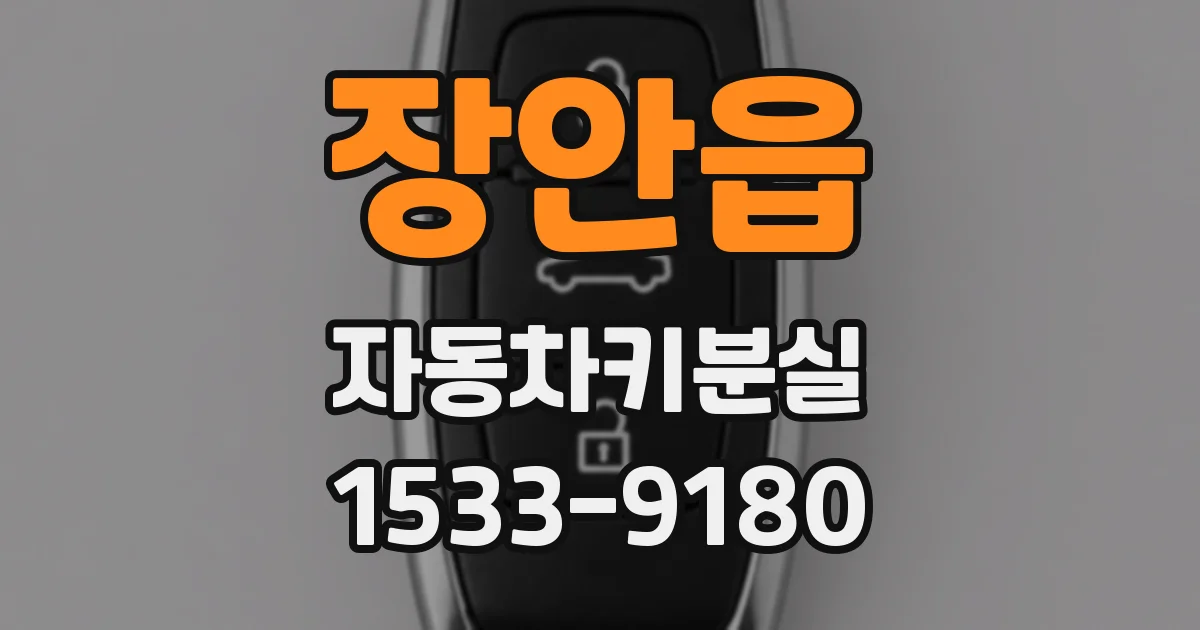 장안읍 자동차키분실