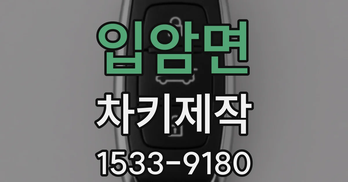 입암면 차키제작