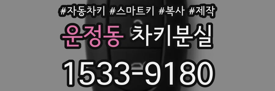 운정동 차키분실