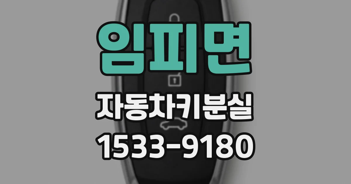 임피면 자동차키분실