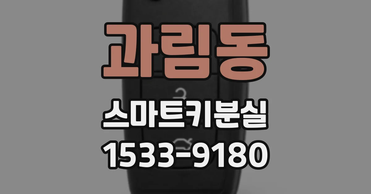 과림동 스마트키분실