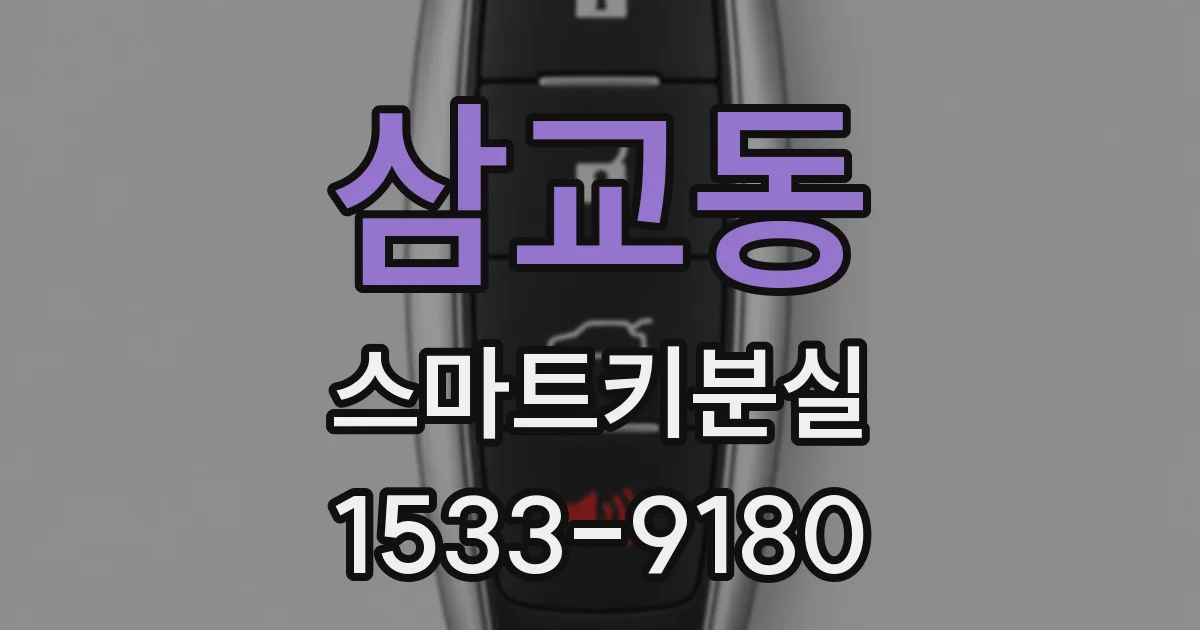 삼교동 스마트키분실