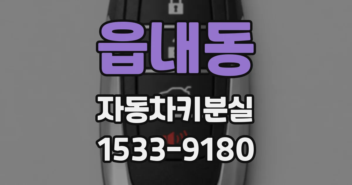 읍내동 자동차키분실