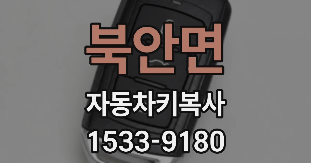 북안면 자동차키복사