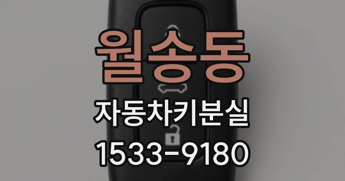 월송동 자동차키분실