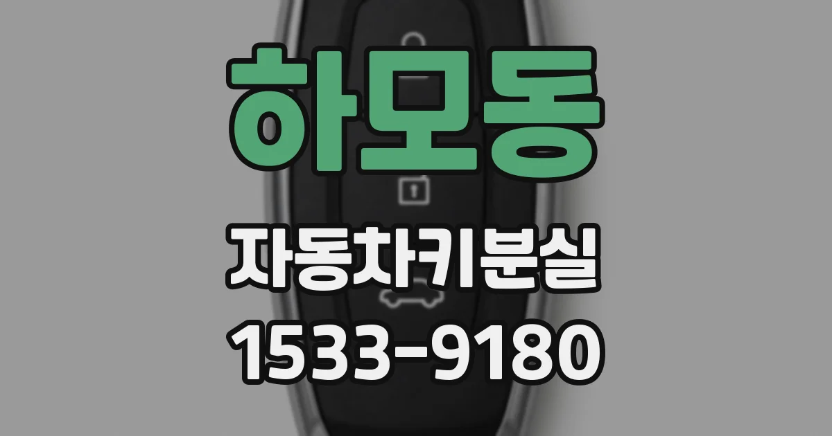 하모동 자동차키분실