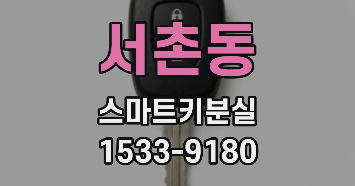 서촌동 스마트키분실