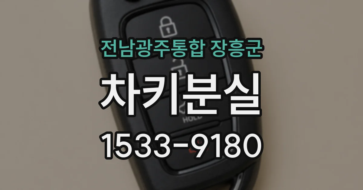 전남광주통합 장흥군 차키분실