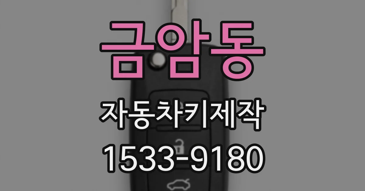 금암동 자동차키제작