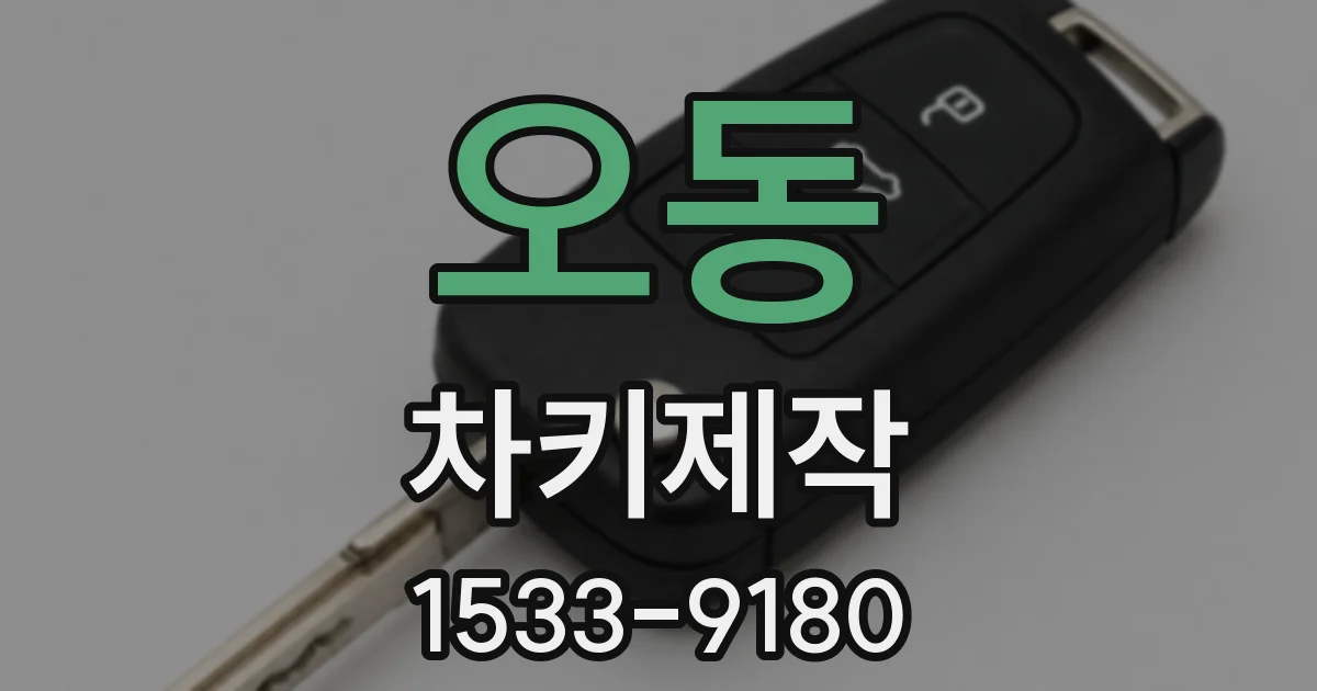 오동 차키제작