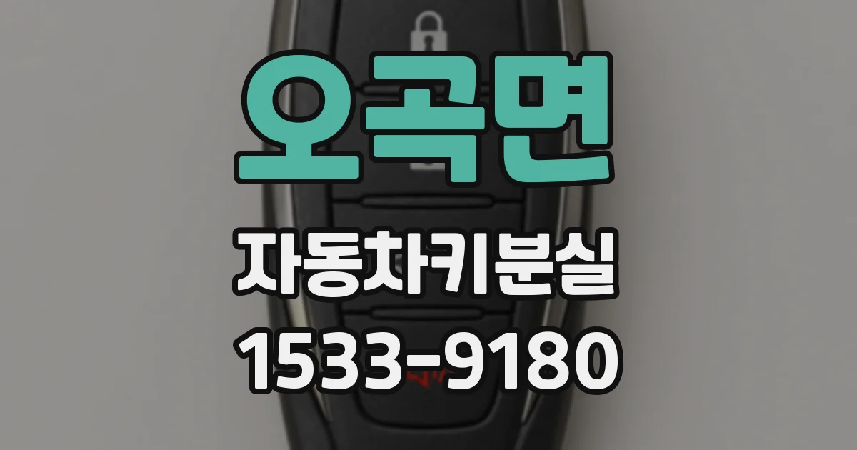 오곡면 자동차키분실