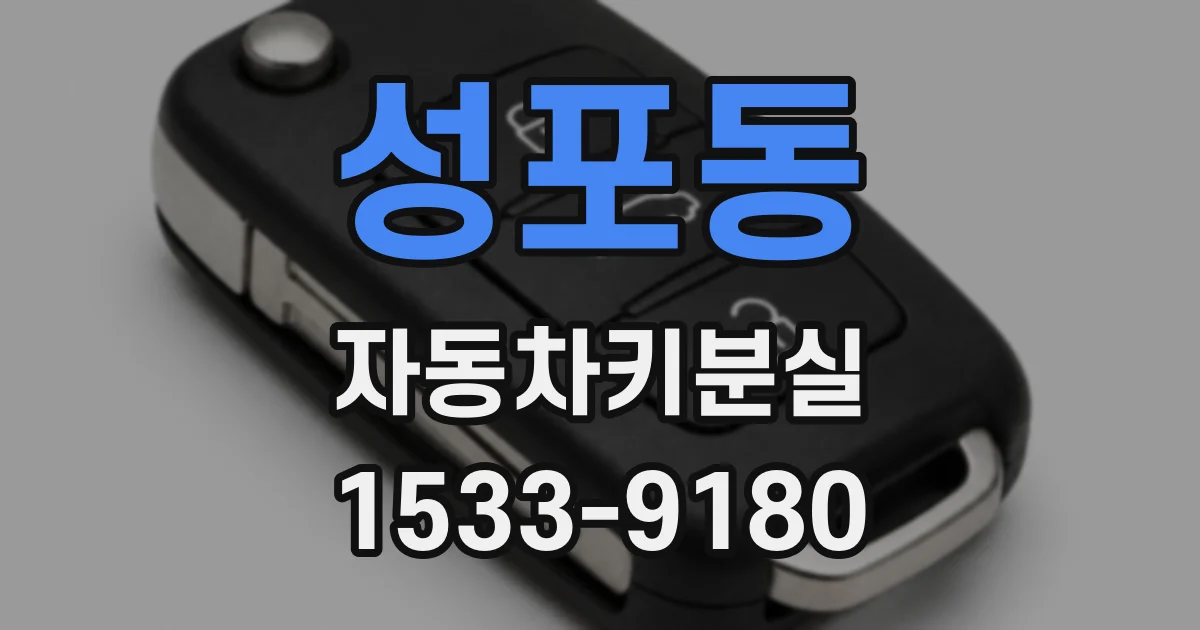 성포동 자동차키분실
