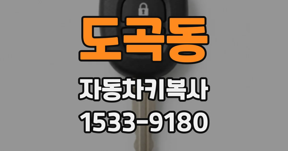 도곡동 자동차키복사