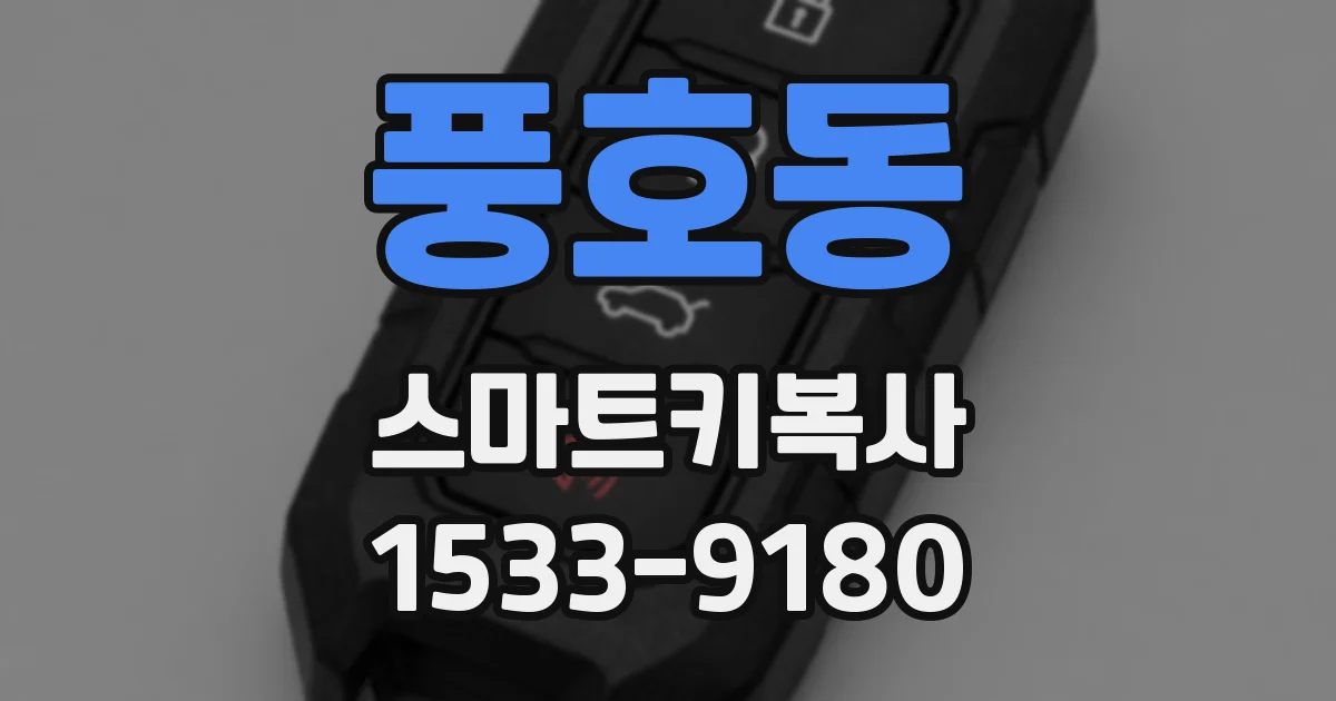 풍호동 스마트키복사