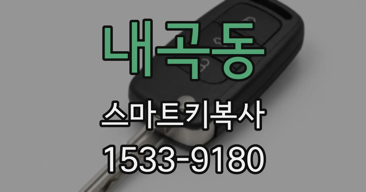 내곡동 스마트키복사